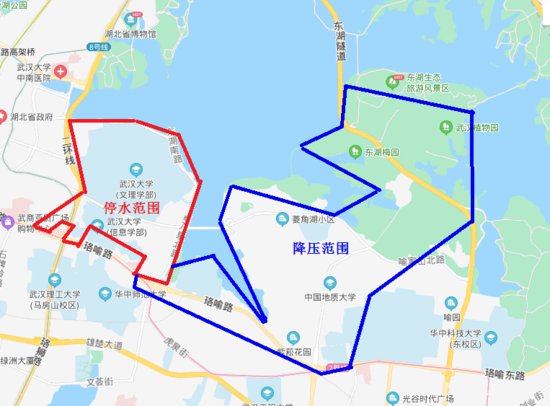 4月19日武昌东湖水厂计划施工停水公告