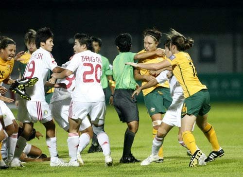 中国 澳大利亚/中国女足守门员(4)图片