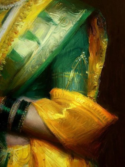 <em>非常有才气的</em>印度画家，擅长油画、水彩和粉彩画！