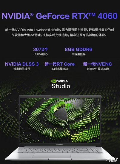Studio<em>设计本</em>华硕无畏Pro15 2023，RTX 4060独显加持，到手...