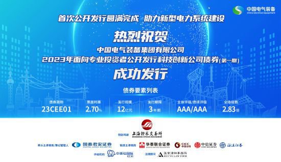 中国电气装备首次资本市场亮相，<em>国泰君安</em>助力公开发行科技创新...