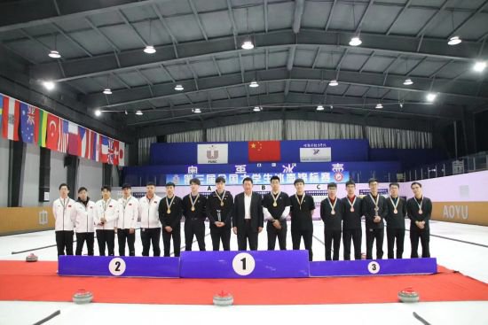 第三届全国大学生冰壶锦标赛闭幕 哈尔滨<em>体育</em>学院获得双冠军