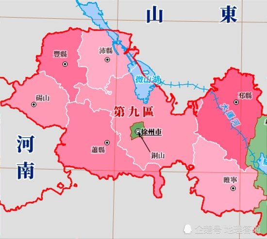 江苏省徐州市历史地图