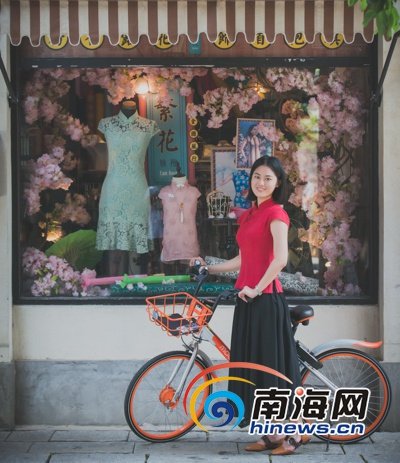 摩拜单车进驻海口电影公社 设海南首个景区共享单车推荐停车点