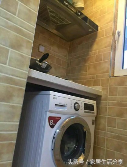 一位离异女人的37平小窝，洗衣机都放在灶台下