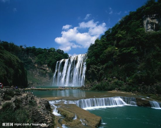 中国 黄果树瀑布/高清风景照清溪自然瀑布