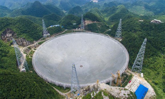 贵州/贵州：最大球面射电望远镜FAST正式升空调试