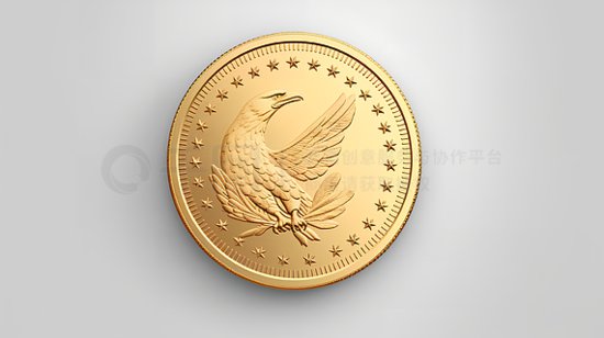 一美元硬币被孤立在白色<em>背景</em>上。<em>财务管理</em>概念图