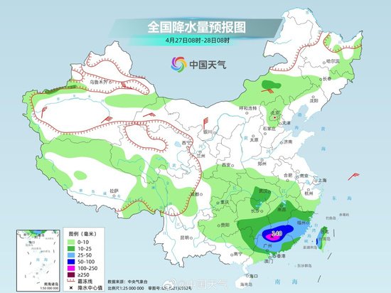 江南华南新一轮降雨今天最强，广东局地有特大暴雨