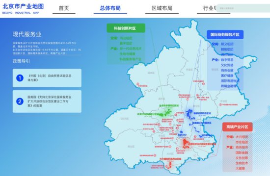北京发布首份产业<em>地图</em> 产业投资布局一图读懂